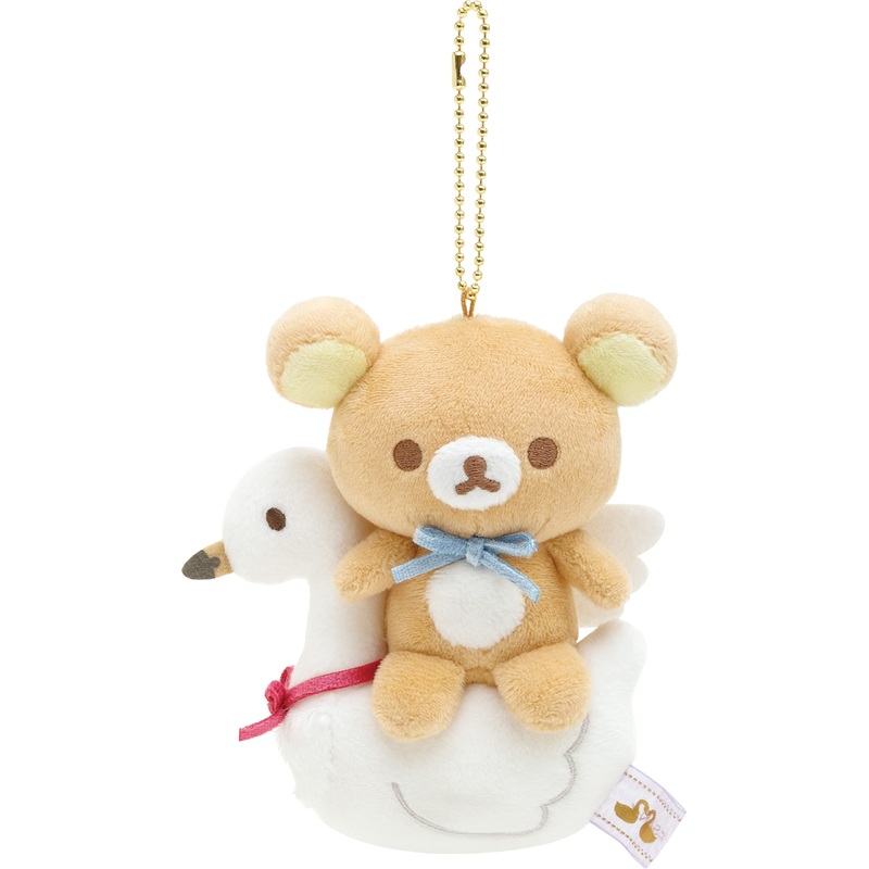 San-X Rilakkuma Hanging Plush Swan & Golden Flower MF86501