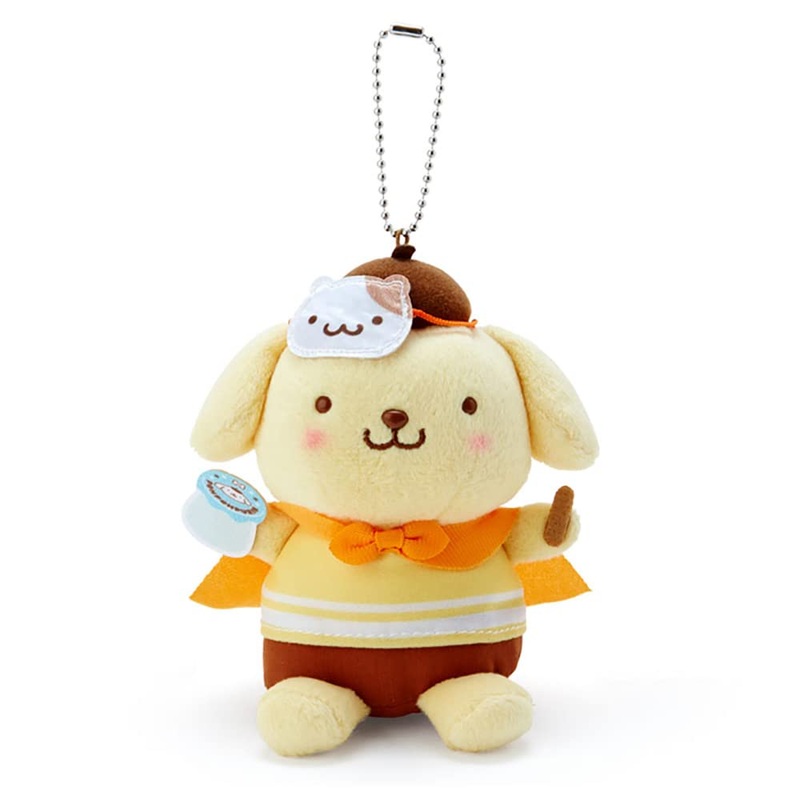 Sanrio Pompompurin Mascot Holder (Sanri Dagashi Honpo) -  Plush Toy From Japan