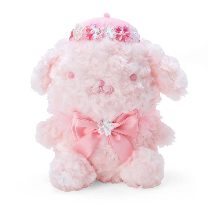 Sanrio Pompompurin Sakura Plush Toy - Soft & Huggable Collectible