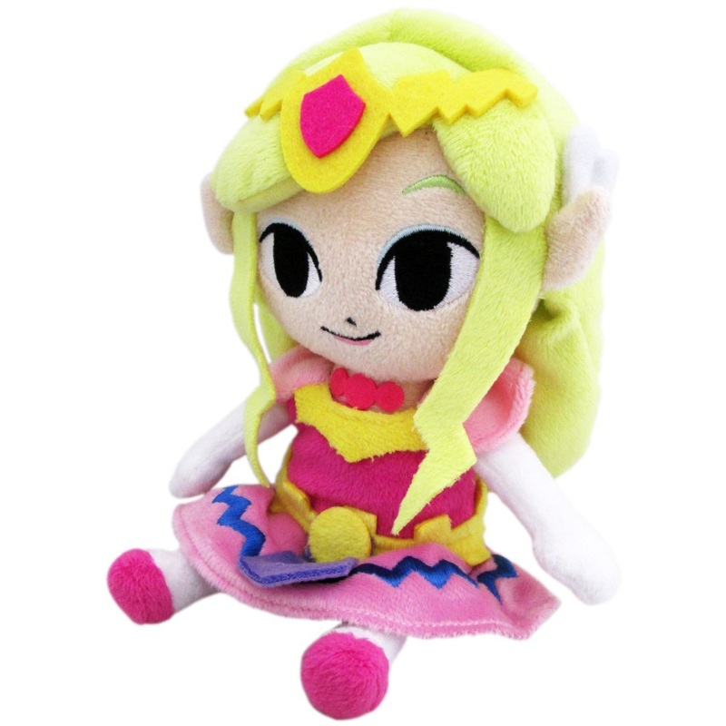 Sanei Boeki Legend Of Zelda Princess Zelda Plush Toy - W9.5xD7xH21cm
