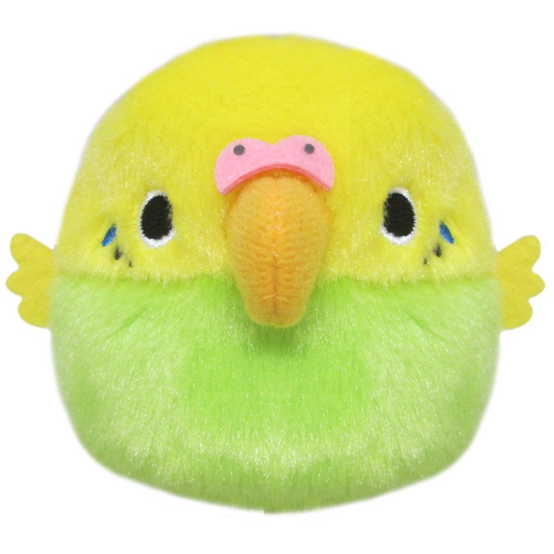 Sanei Boeki Plush Toy Dango Budgie Green W9xD8xH7cm