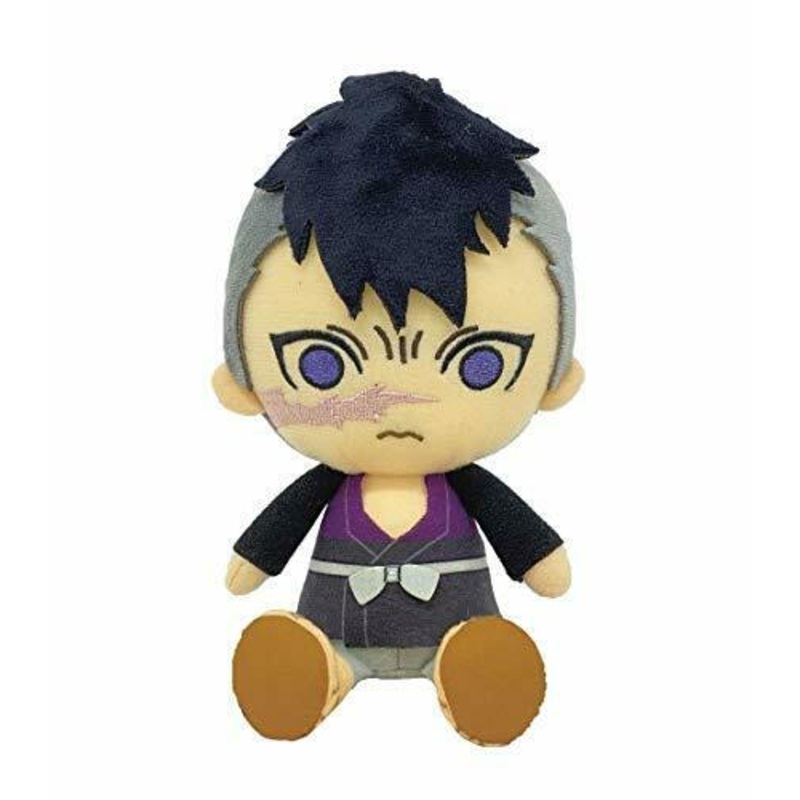 Genya Demon Slayer Kimetsu Chibi Plush Doll Stuffed Toy Bandai Anime