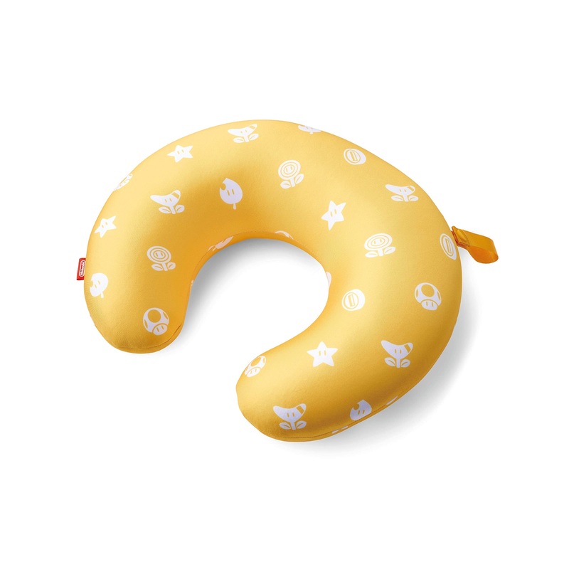 NINTENDO Super Mario Travel Reversible Neck Pillow Question Block