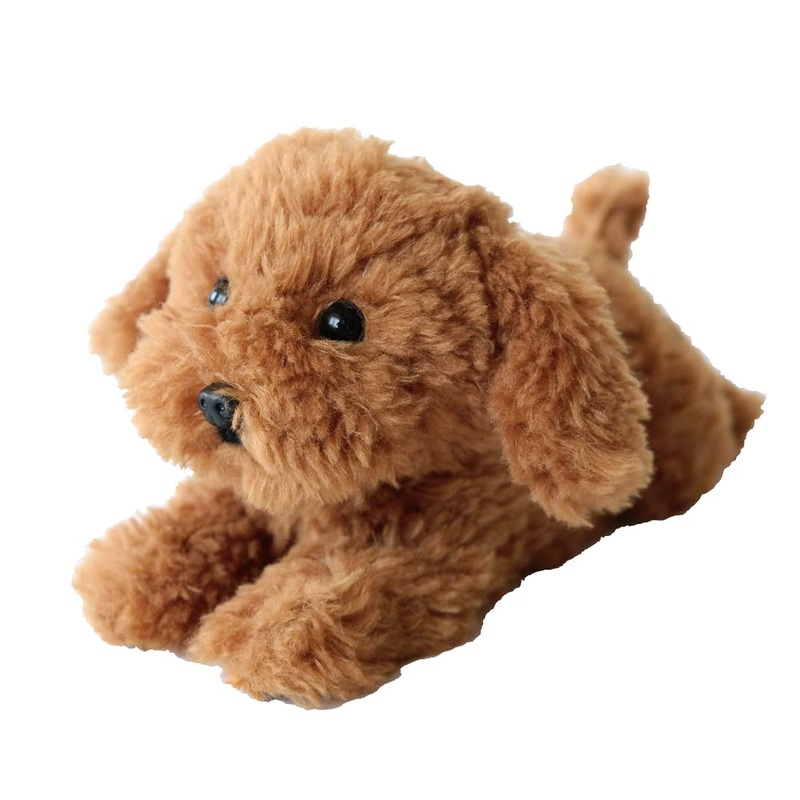 SUNLEMON Plush Doll Hiza Wanko Toy Poodle Brown Size Ss