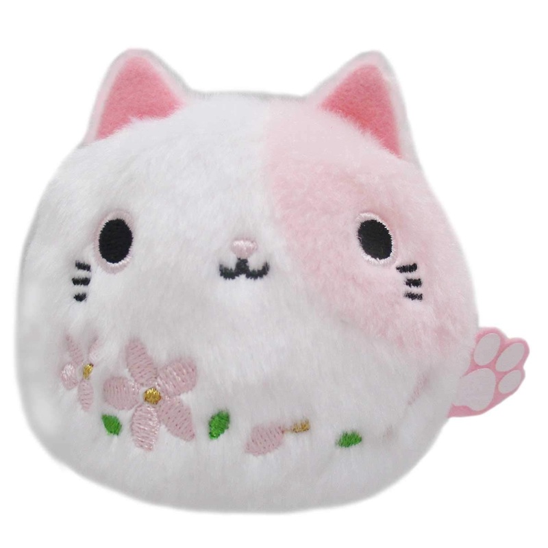 Sanei Boeki Plush Cat Dango Sakura W7.5xD6xH7cm Animal