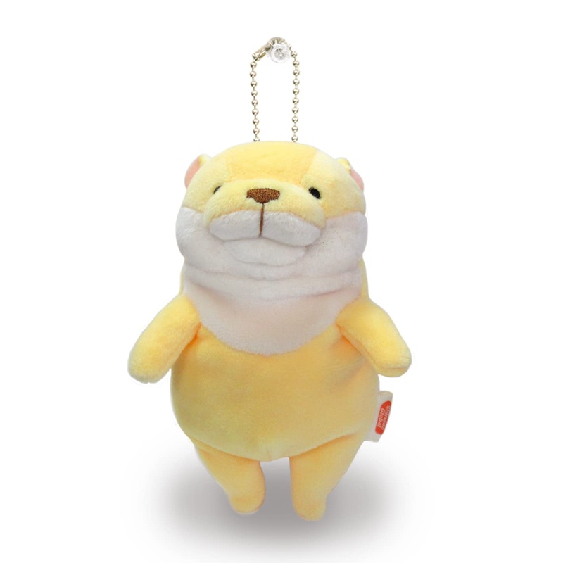 Shinada Global Mini Mochi Otter Plush Toy 7x5x14cm Banana Colour - Mokw-0088Bn