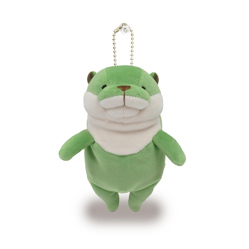 Shinada Global Mini Mochi Series Otter Plush Matcha Kawauso 7x5x14cm Mokw-0088Mat