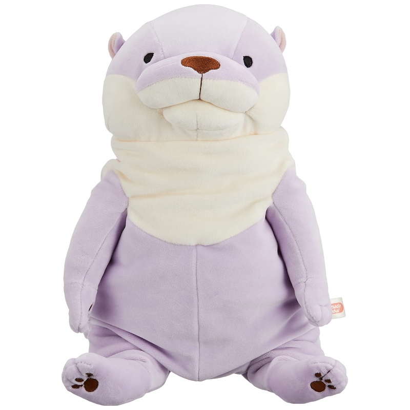 Shinada Global Mochi Otter Pastel Lavender Large Plush Toy 22x22x30cm