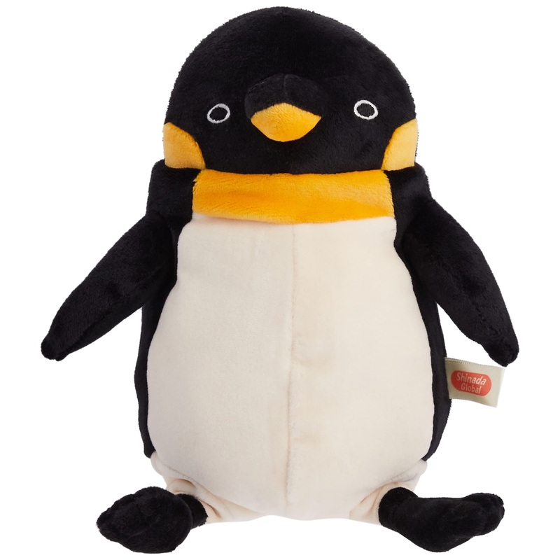 Shinada Global Mochi Series Medium Black Stuffed Penguin 14x14x22cm