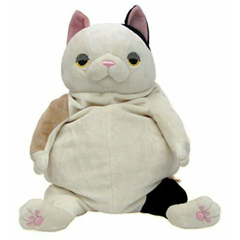 Shinada Global Plush Doll Mochi Neko Cat Mike L Japan