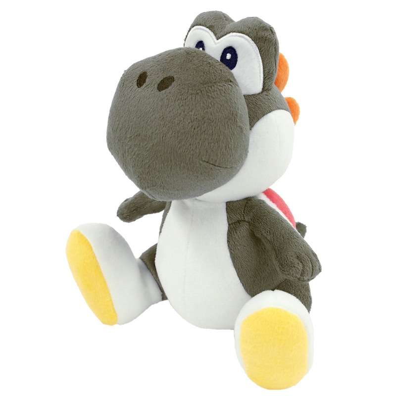 SAN-EI Super Mario All Star Collection Plush Doll Black Yoshi S