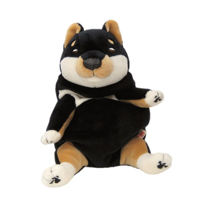 SHINADA Global Plush Doll Mochi Inu Kuro Black Shiba Inu Size S Tjn