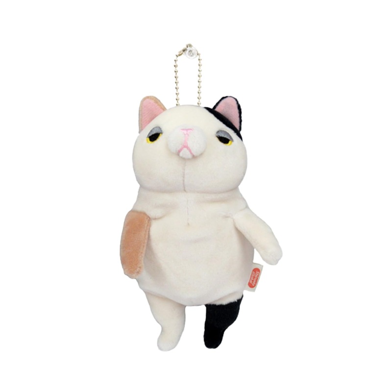 Shinada Global Mochi Neko Mini Plush Cat 7X5X14cm - Mochi Series Animal Toy