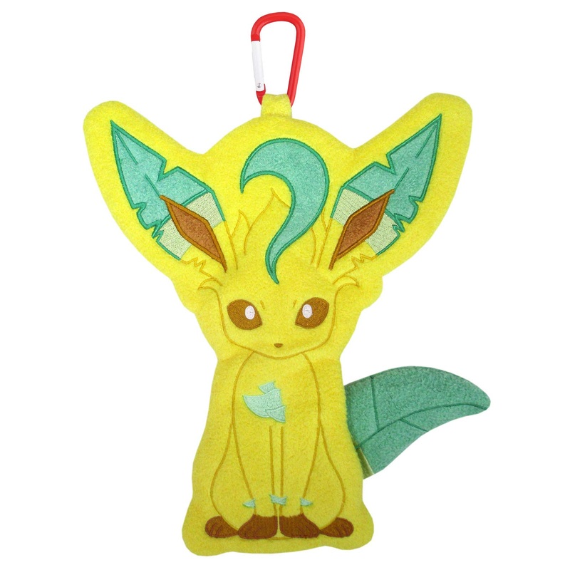 Sanei Boeki Leafeon Plush Pouch 21.5x3.5x26.5cm - Pokemon Petafuwa