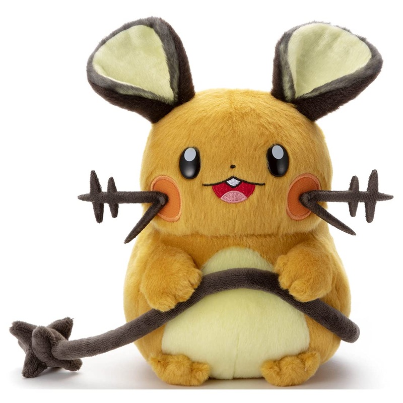 Takara Tomy Arts Pokmon Dedenne Plush Toy - Kimeta Chemistry Collection