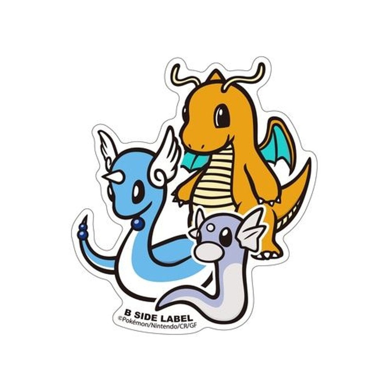 Dratini & Dragonair & Dragonite B-SIDE LABEL Pokmon Sticker