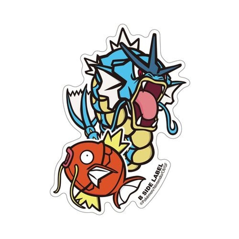 Magikarp & Gyarados B-SIDE LABEL Pokmon Sticker