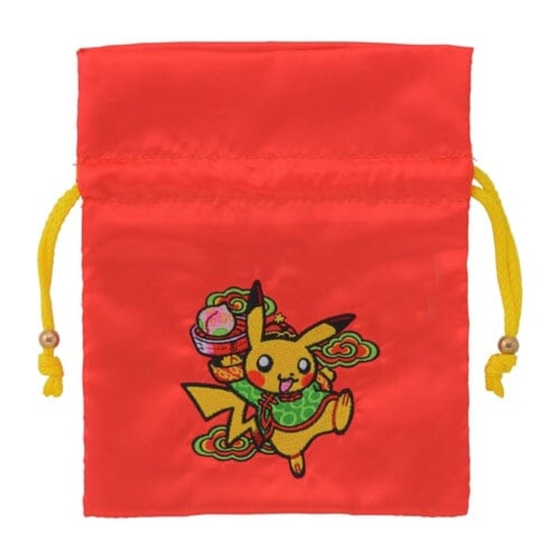 Pikachu and Altaria Satin drawstring Pouch Pikachu Hanten