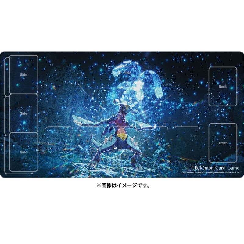 Rubber Playmat  Garchomp Water Type Terastal Pokmon Card Game
