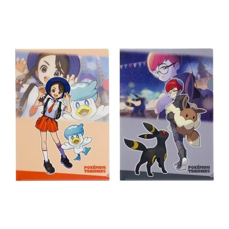 Juliana & Penny A4 Clear File Set of 2 POKMON TRAINERS