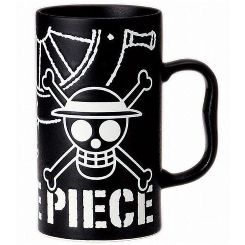 Pirate Flag Mug Cup (Black Ver.) Water-repellent - ONE PIECE