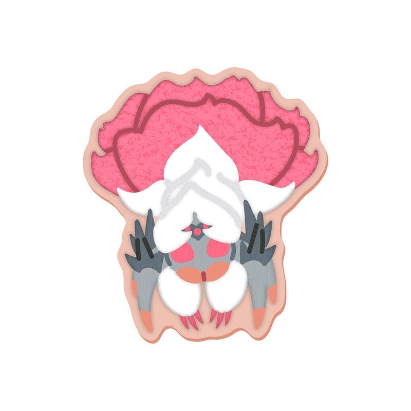 Lala Barina MonDefo Sagara Embroidery Sticker - Monster Hunter