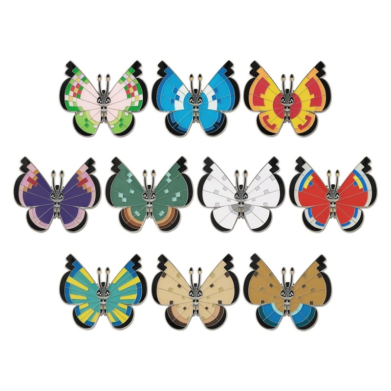 Vivillon Pins Collection A (10Pcs/BOX)