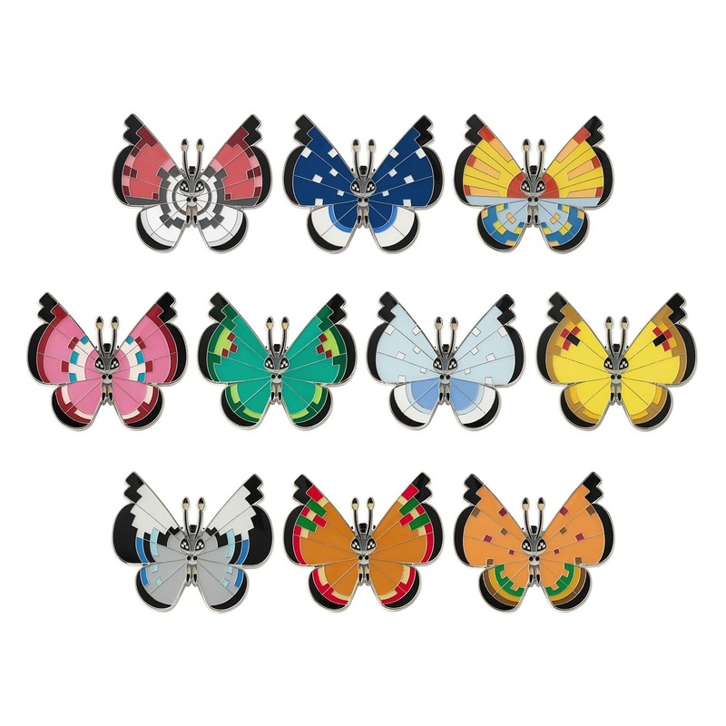 Vivillon Pins Collection B (10Pcs/BOX)