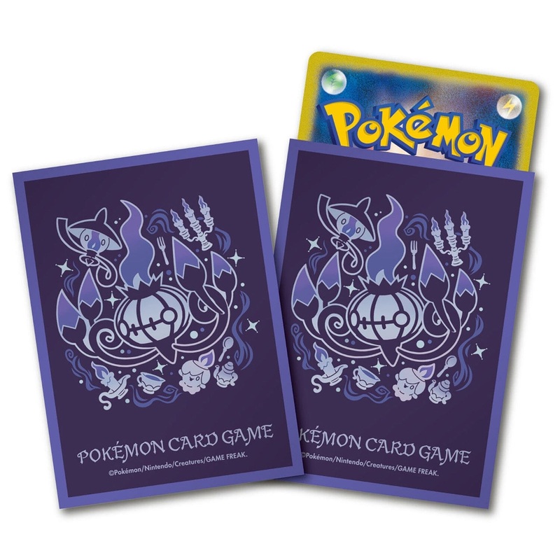 Card Sleeves Premium Gloss Chandelure Evolutionary Path - Pokmon Card Game