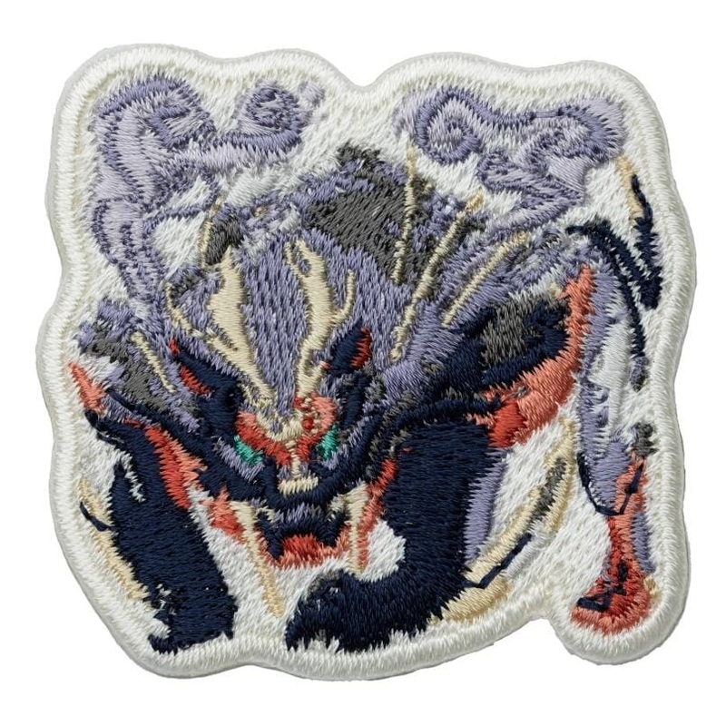 Magnamalo 2way Embroidery Sticker Patch Monster Hunter Rise