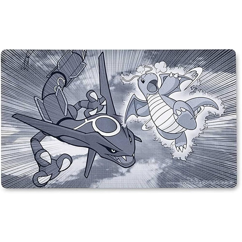 Rubber Playmat Dragonite & Rayquaza Collide - Pokmon Card Game