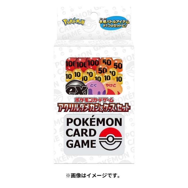 Acrylic Damage Counters & Case Set Pokmon Card Game