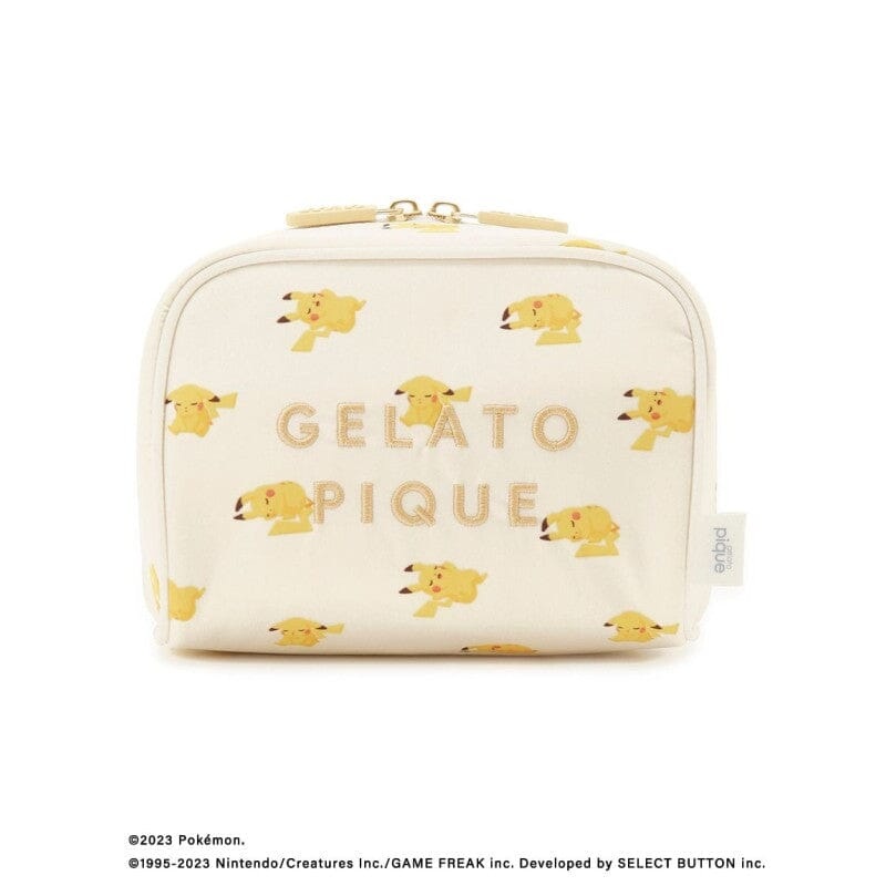 Pikachu All-over Pattern Pouch (Yellow) - GELATO PIQUE meets Pokmon Sleep