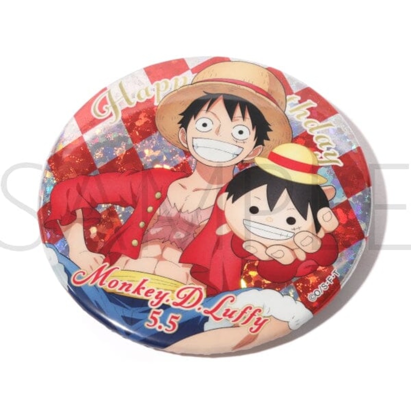 Monkey D. Luffy Hologram Birthday Can Badge (5.5) - ONE PIECE