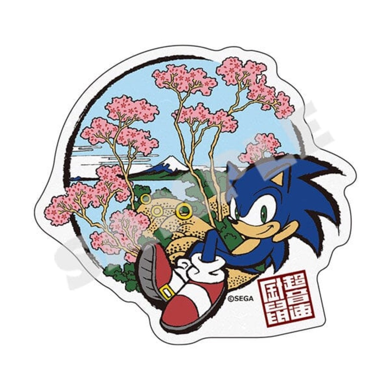Sonic Sticker "Gotenyama at Shinagawa Scenery" - Japanese Sonic