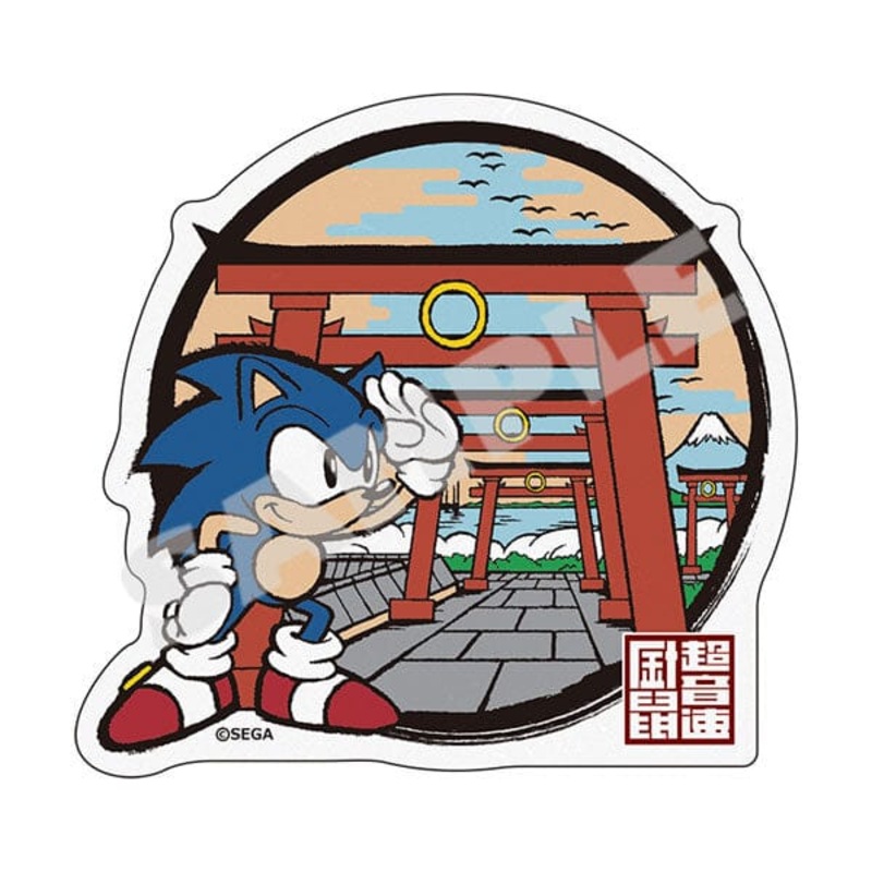 Sonic Sticker "The Great Torii Gate Of Haneda Scenery" - Japanese Sonic