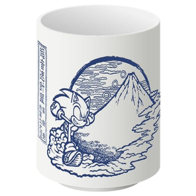 Sonic Teacup "Red Mt. Fuji Scenery" - Japanese Sonic