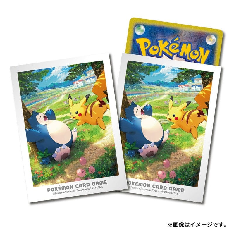 Card Sleeves Kanto's Adventure: Pikachu & Snorlax - Pokmon Card Game