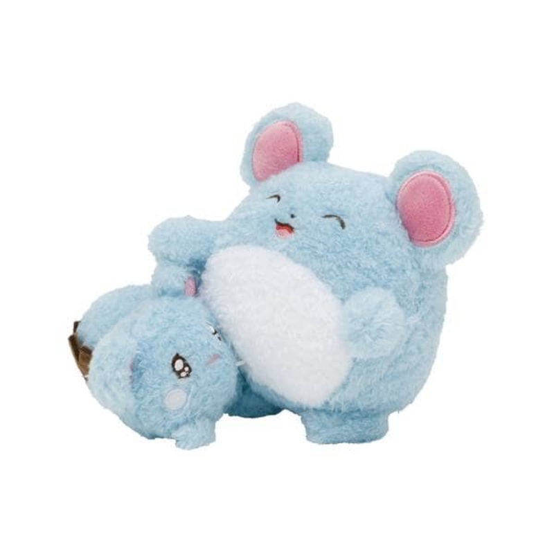 Azurill & Marill Nakibeso Hugging Plush Buruburu...Mugyu! (Don't Cry, Come Here)