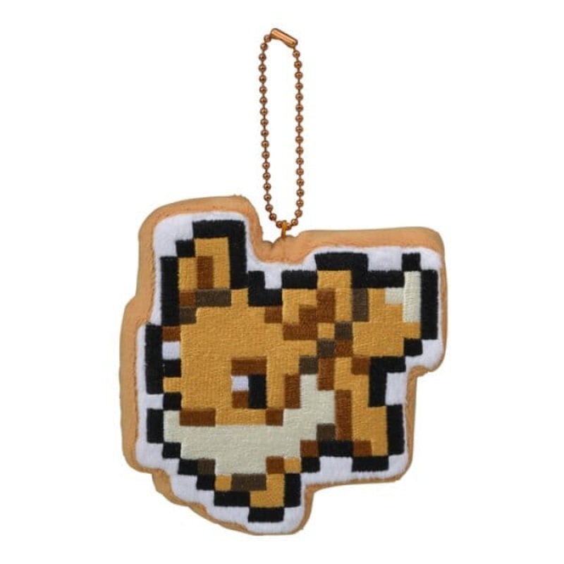 Eevee Mascot Plush Keychain Eevee Dot Collection