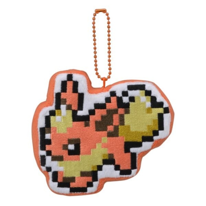 Flareon Mascot Plush Keychain Eevee Dot Collection