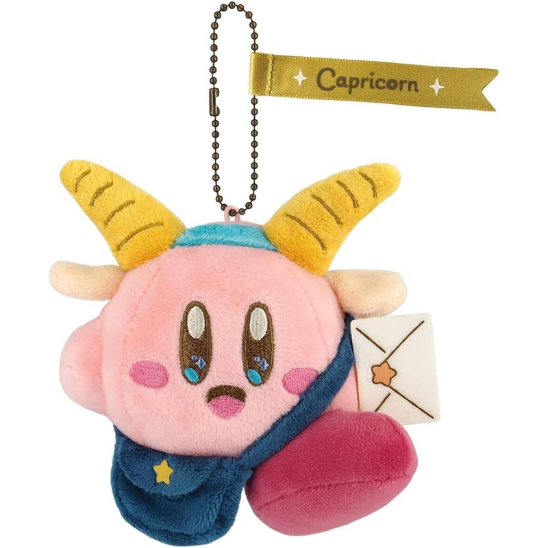 Kirby zodiac sign Capricorn Mascot Plush Keychain Kirby Horoscope Collection