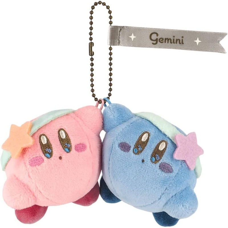 Kirby zodiac sign Gemini Mascot Plush Keychain Kirby Horoscope Collection