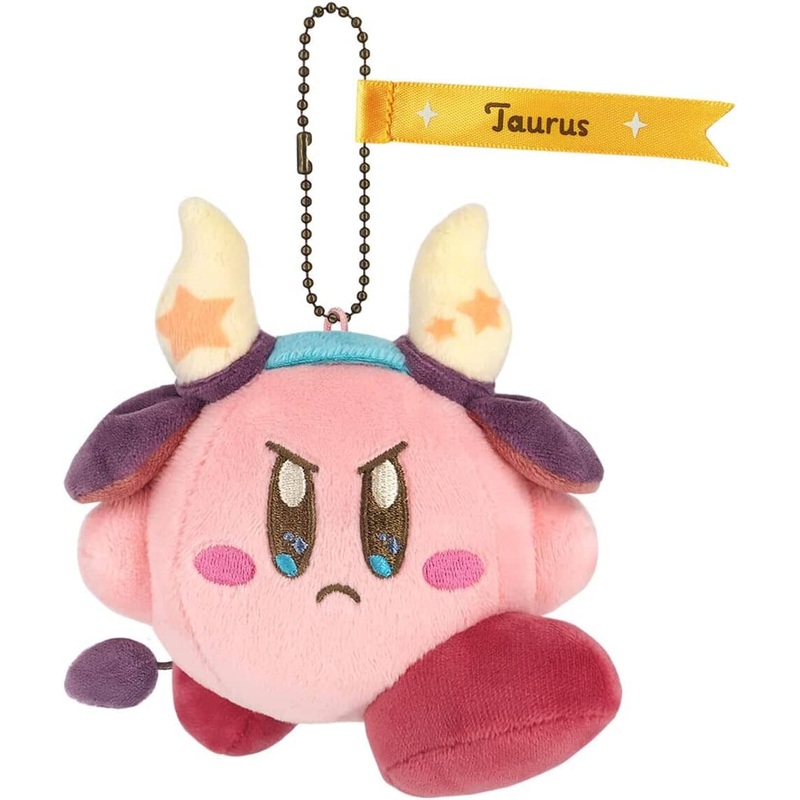 Kirby zodiac sign Taurus Mascot Plush Keychain Kirby Horoscope Collection