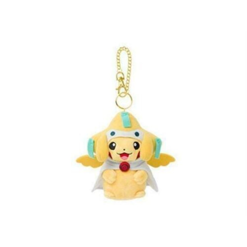 Pikachu Pretend Jirachi Mascot Plush Keychain
