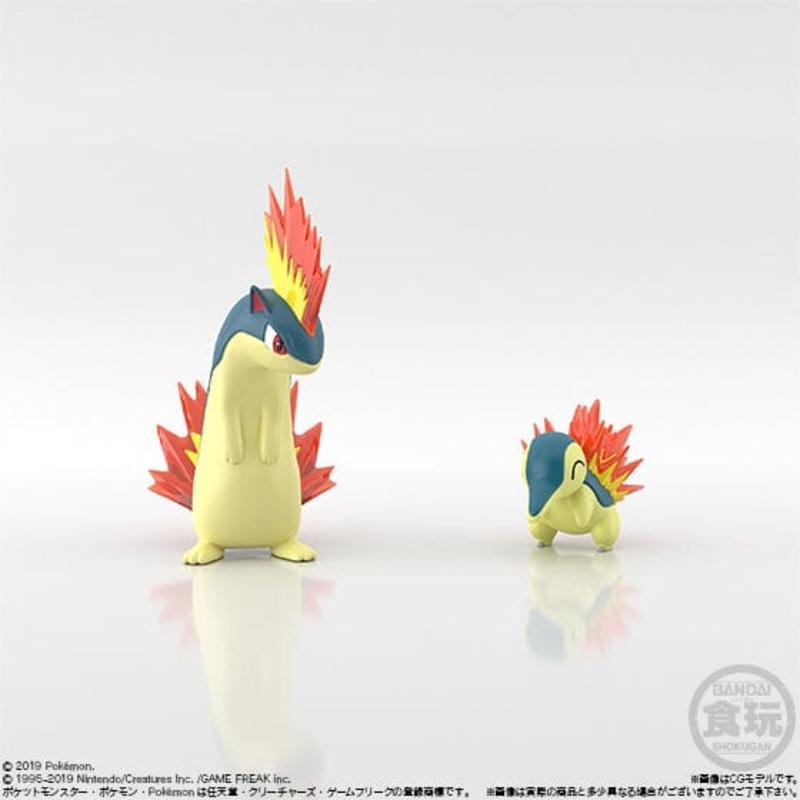 Cyndaquil & Quilava Pokmon Scale World Figure Johto Region 12