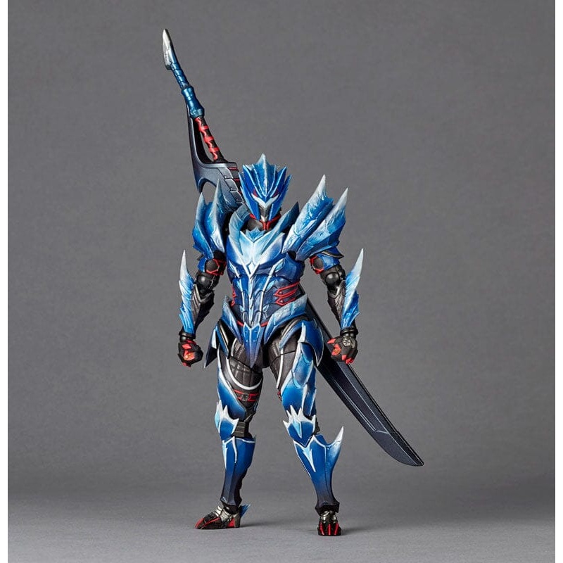 Hunter (Male) Figure Lunagaron Armor Set ~ Revoltech Amazing Yamaguchi Series - Monster Hunter Rise: Sunbreak
