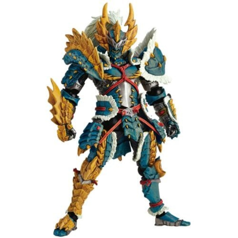 Hunter (Male) Figure Zinogre Swordsman Set ~ Revoltech Amazing Yamaguchi Series - Monster Hunter