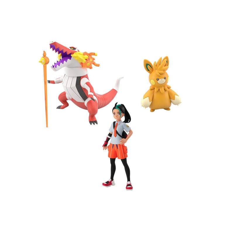 Nemona & Skeledirge & Pawmot Pokmon Scale World Figure Paldea Region Set BANDAI