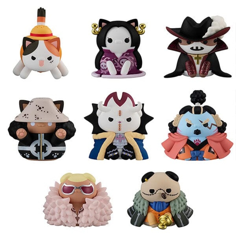 ONE PIECE Figure MEGA CAT PROJECT Nyan tomo Ookina Nyan Piece Nyaan! Luffy And The Shichibukai (Seven Warlords of the Sea)